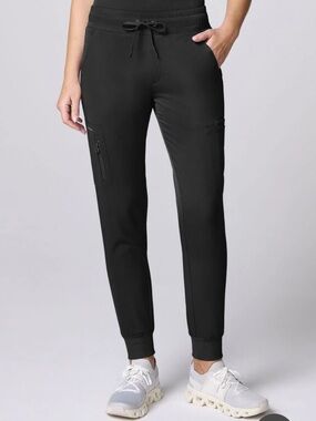 healing hands Black Drawstring Cargo Joggers